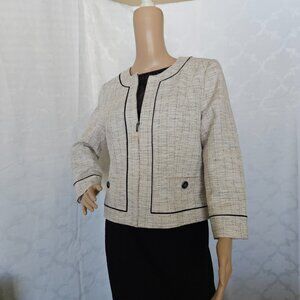 **White House Black Market Elegant Beige Women's Blazer**